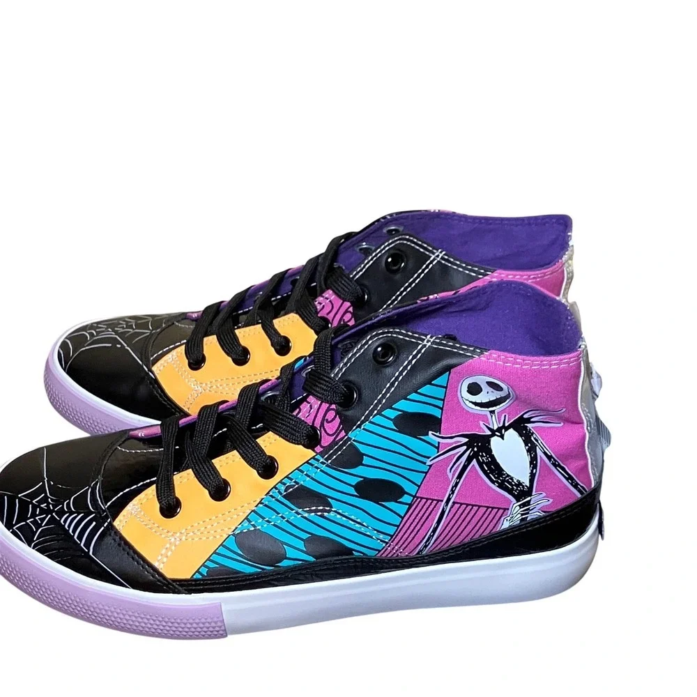Disney Nightmare Before Christmas Sneakers Women 9 Multicolor NEW Jack Sally